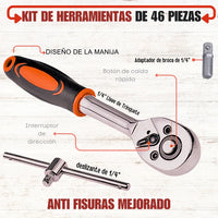 Maximiza tu Eficiencia con Nuestro Kit de 46 Piezas: ¡Todo lo que Necesitas en Una Sola Caja!