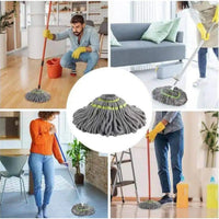 Trapeador Práctico con Cabezal Giratorio Autoescurrible