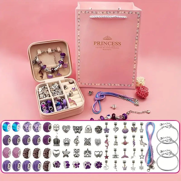 🎁 Kit Completo de Pulseras Mágicas: ¡Crea y Personaliza ! LLEVA TU JOYERO GRATIS 🌸