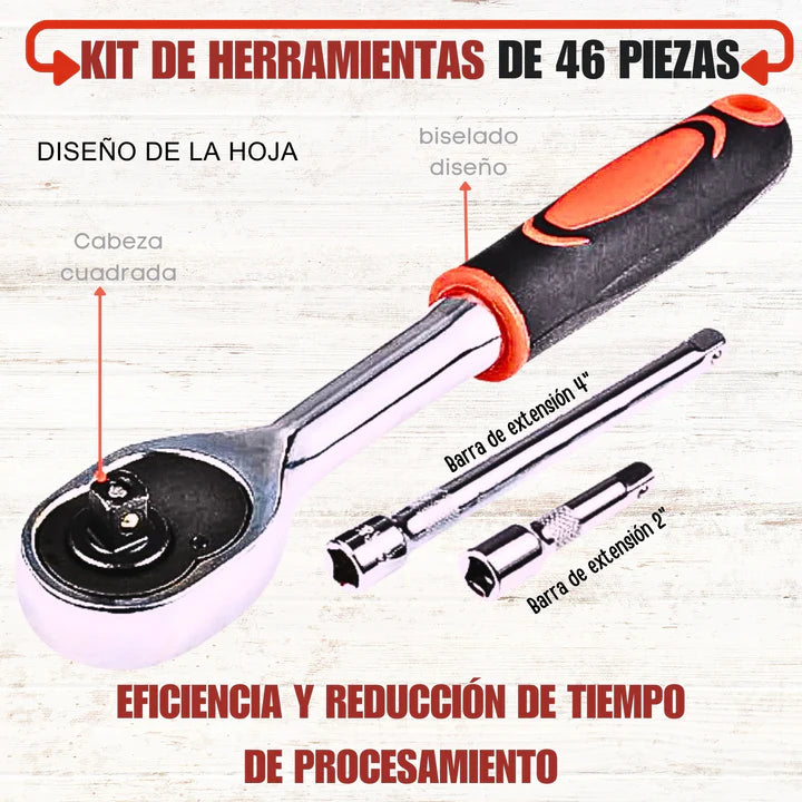 Maximiza tu Eficiencia con Nuestro Kit de 46 Piezas: ¡Todo lo que Necesitas en Una Sola Caja!
