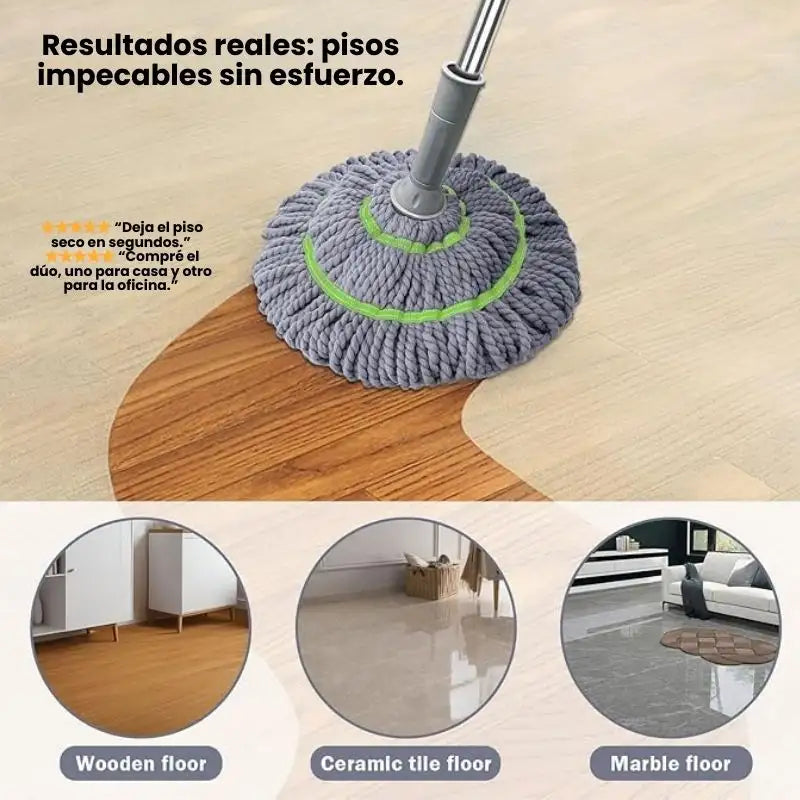 Mopa Pro 360° – La evolución que reemplaza las mopas baratas y cansadoras