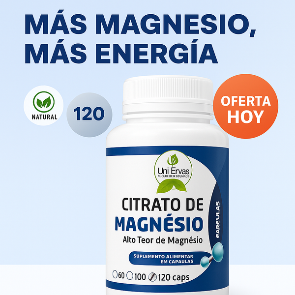 Recupera Tu Energía y Reduce la Hinchazón con Citrato de Magnesio