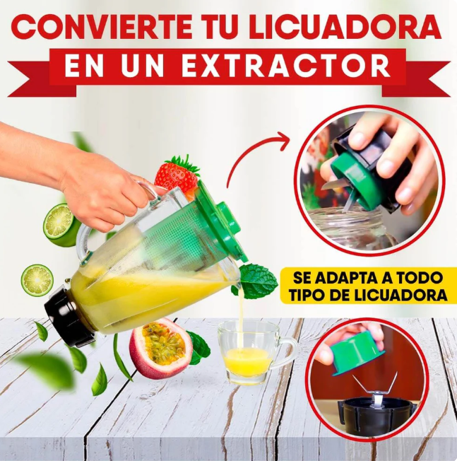 Aprovecha cada fruta al máximo con este filtro extractor para licuadoras