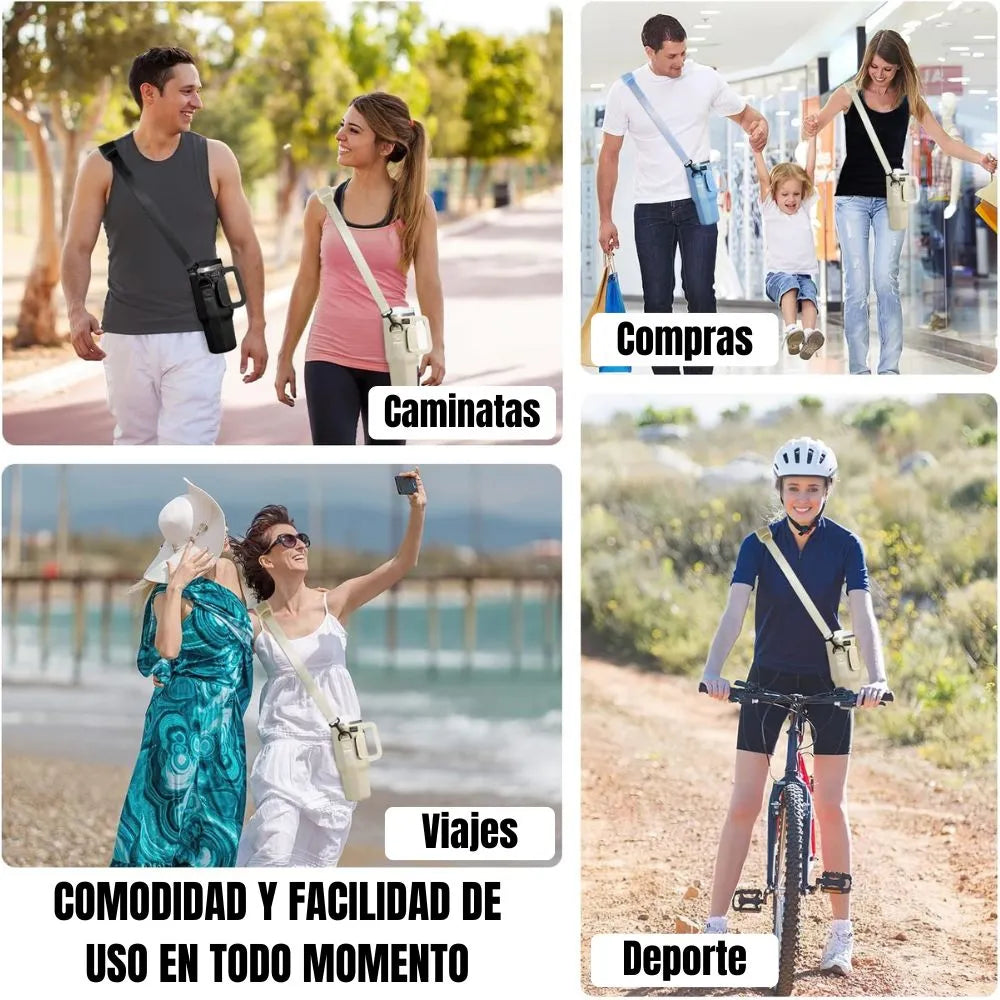 ¡Lleva tu termo a todas partes con estilo y comodidad!