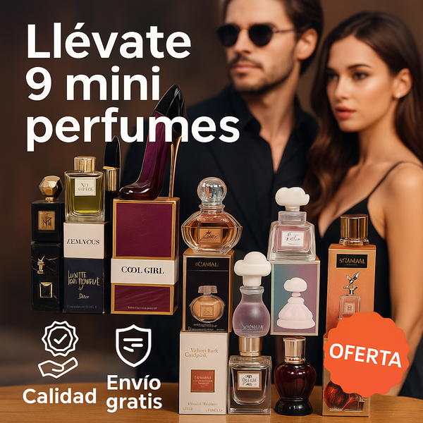 Llévate 9 perfumes elegantes por el precio de 1 – ¡Edición limitada con 49% OFF!