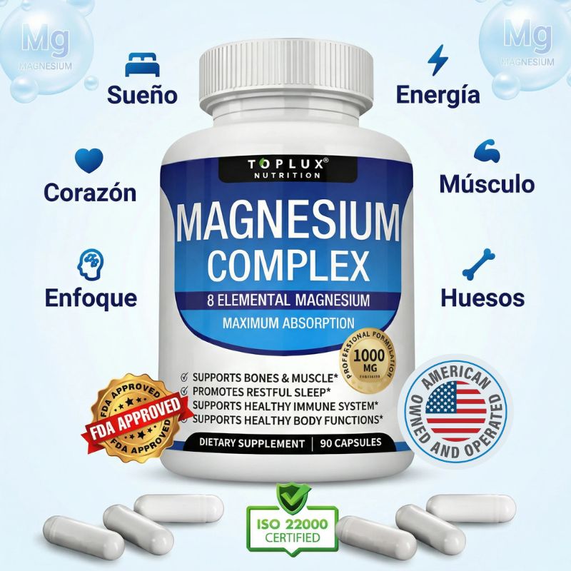 Magnesio Complex™ 8 en 1 💊 100% Original de EE.UU - PAGA 1 LLEVA 2