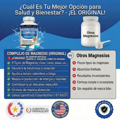 Magnesio Complex™ 8 en 1 💊 100% Original de EE.UU - PAGA 1 LLEVA 2