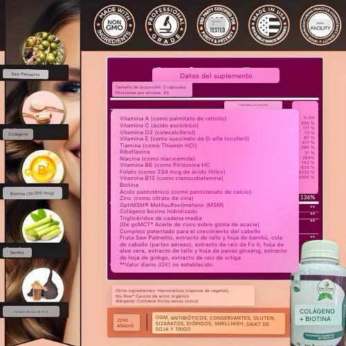 El secreto de belleza que toda mujer necesita: Colágeno + Biotina