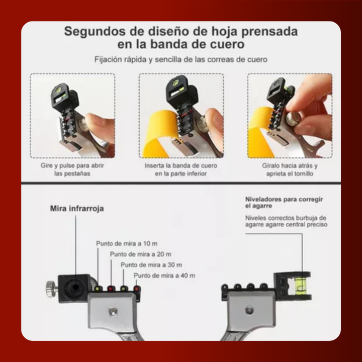 ¡Apunta con Precisión Total! La Resortera con Láser que Revoluciona tu Puntería