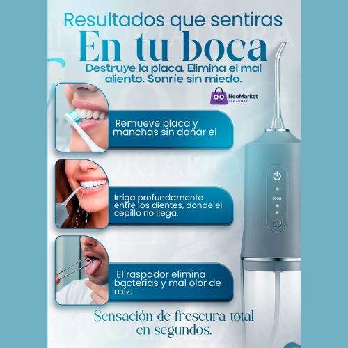 Cepillo Eléctrico + Irrigador   para una boca más limpia y fresca