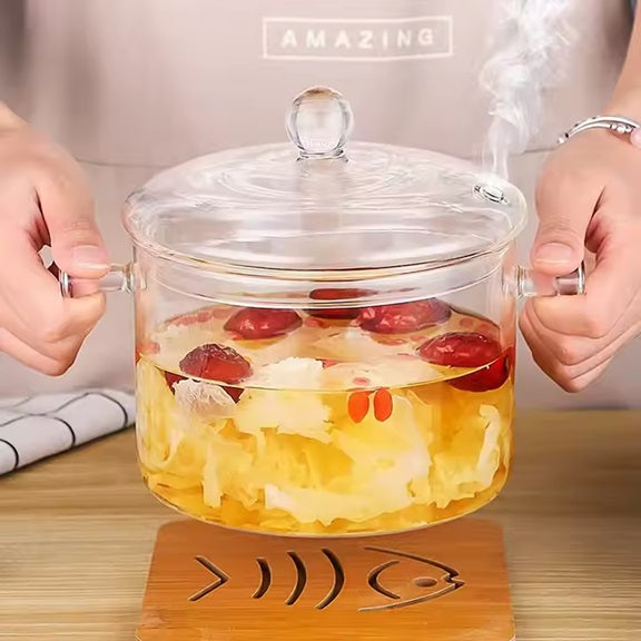 Cocina Más Saludable Y Transparente Con Nuestra Olla De Vidrio