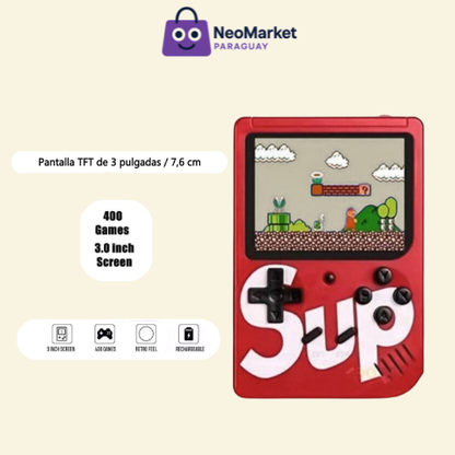 Entretenimiento Ilimitado: Consola Retro con Batería Recargable