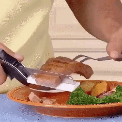 Cocina Rápido, Seguro y Sin Desorden con el Cortador 2 en 1