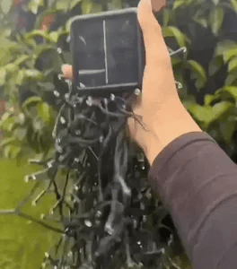 Ahorra energía y decora : luces Con panel solar 50 METROS