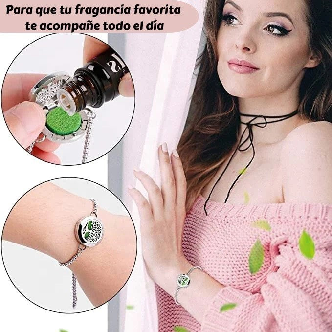 Esencia que Permanece: ¡La Pulsera que Trae Tu Fragancia En tu Mano!