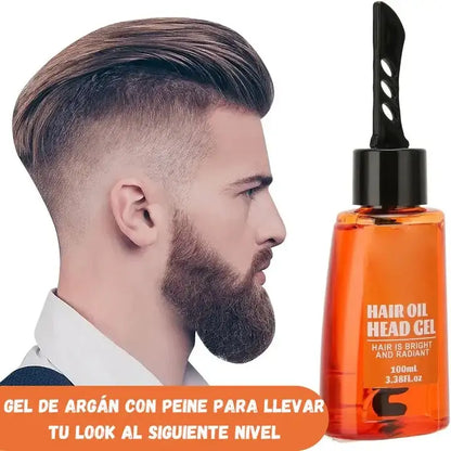 ¡Eleva tu Peinado al Máximo con la Fuerza del Gel de Argán!