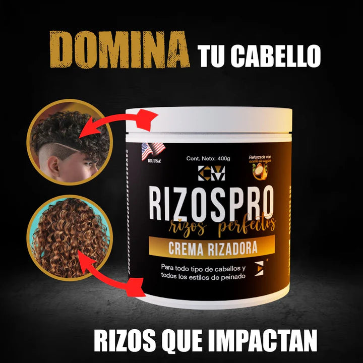 Crema rizadora RizosPro: brillo, control y suavidad