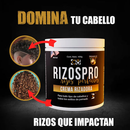 Crema rizadora RizosPro: brillo, control y suavidad