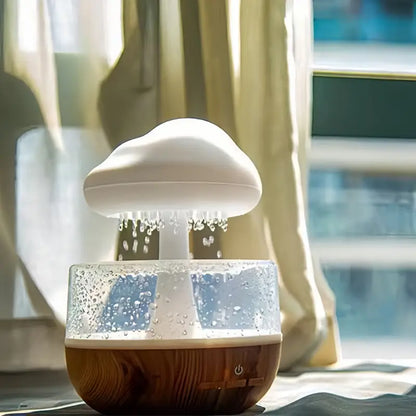 Duerme Mejor con este Humidificador de nube y Lluvia con Luz Nocturna