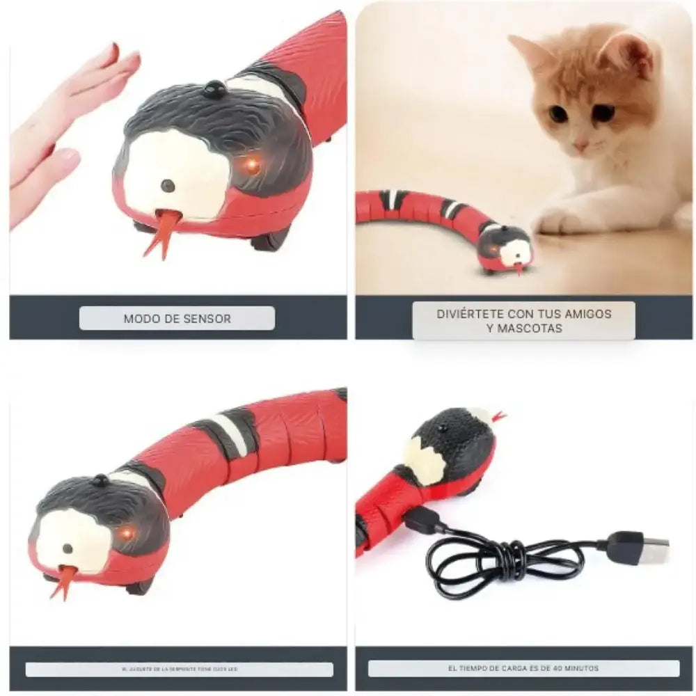 ¡La Serpiente que Entretiene y Mantendrá a tu Gato fascinado por Horas!