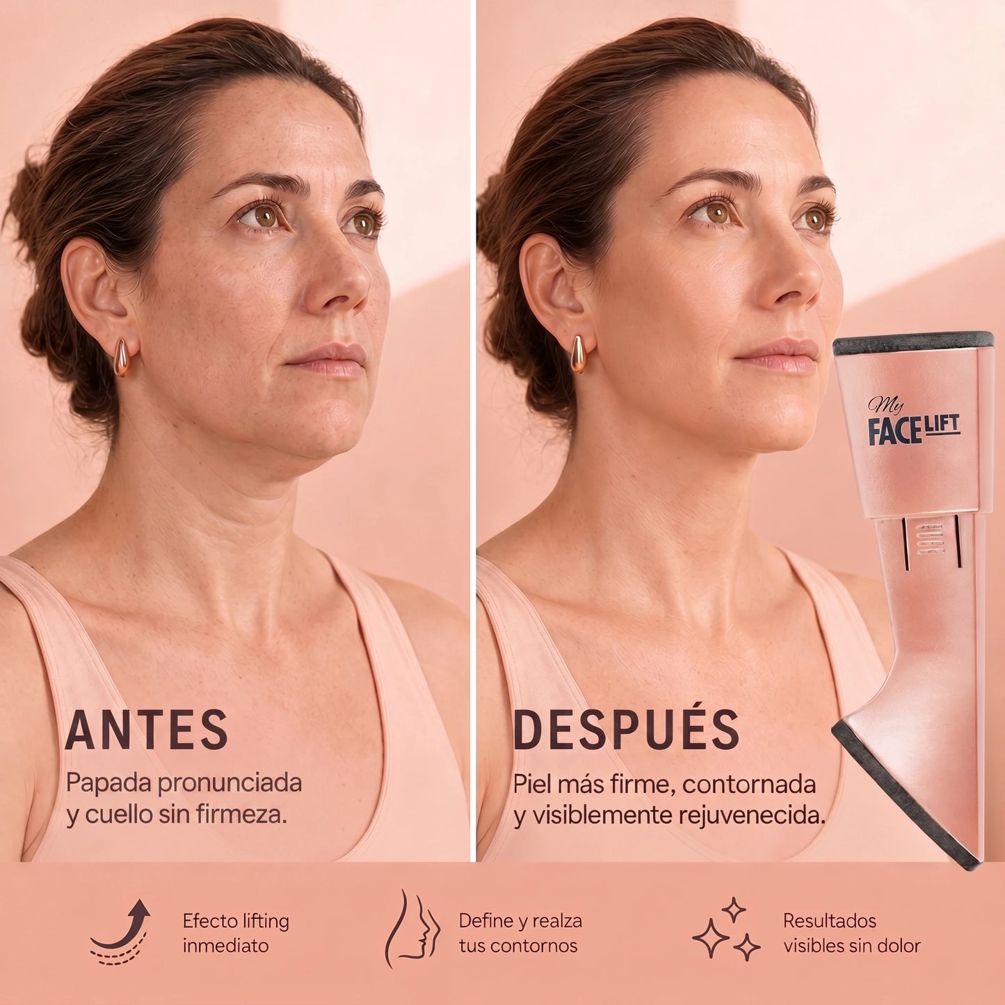 My Face Lift: Menos Papada, Mandíbula Definida y Cuello Firme — Solo 5 Minutos al Día