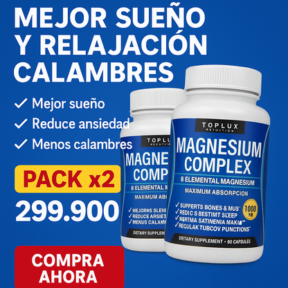 Relaja tus Músculos, Relaja tu Mente: Super oferta de Magnesio Complex