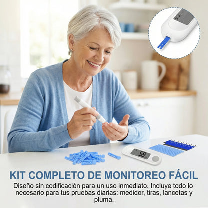 Glucómetro Completo – Medí tu azúcar en segundos y quedate tranquilo