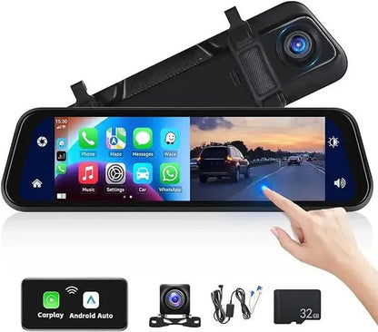 Espejo retrovisor inteligente que graba, navega y protege tu camino