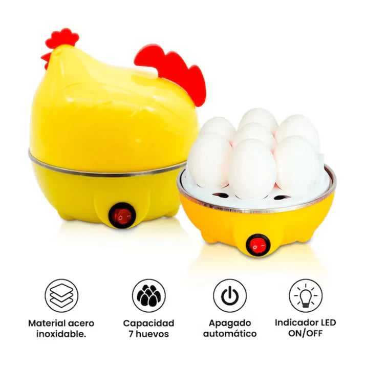 ¡Cocina tus huevos con el cocedor de huevos en forma de gallina!
