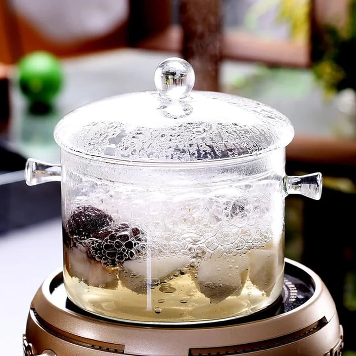 Cocina Más Saludable Y Transparente Con Nuestra Olla De Vidrio