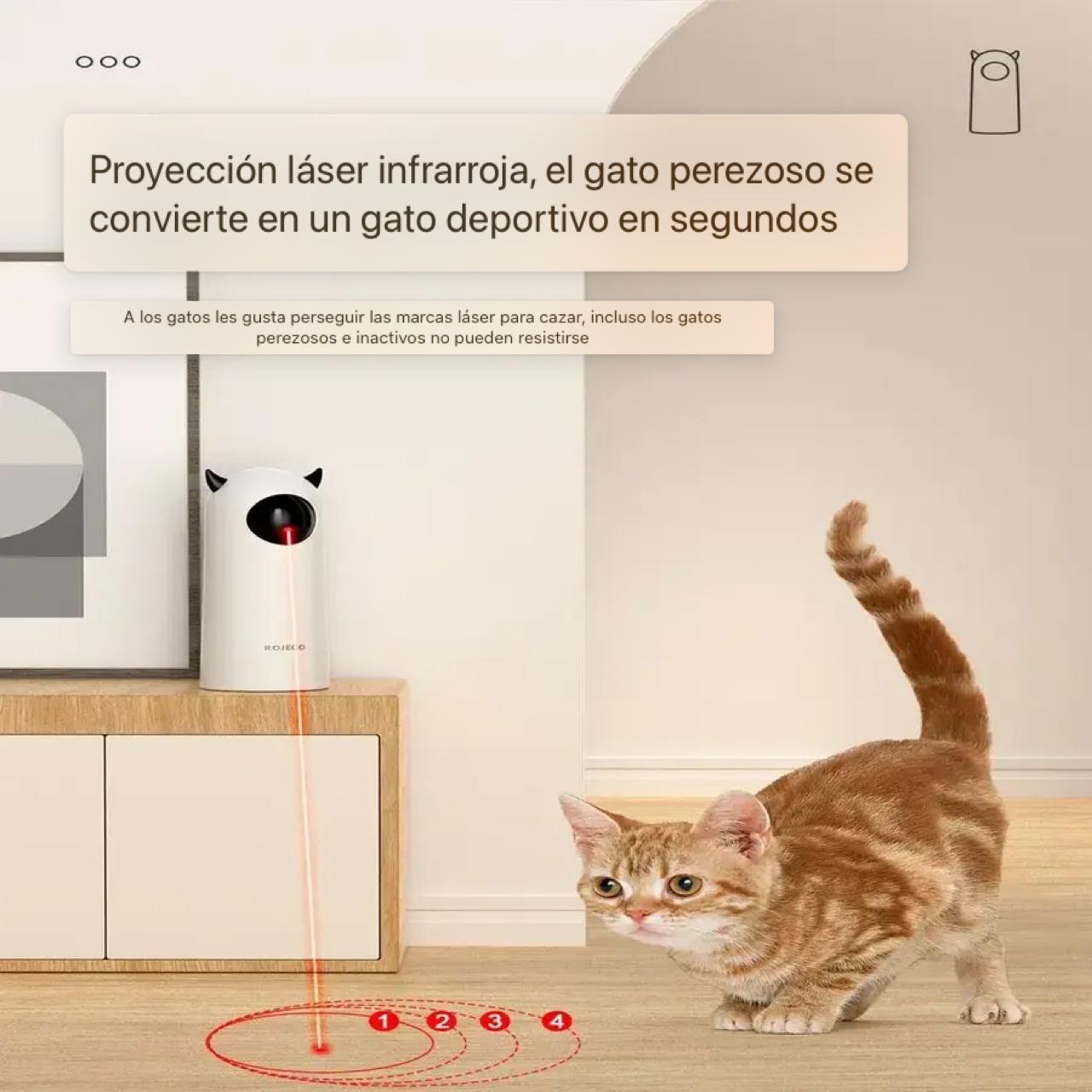 ¡Salta, Persigue, Diviértete! El Láser Infrarrojo automático para Gatos Ágiles y Felices
