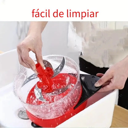 Corta, ralla y pica en segundos con una sola herramienta