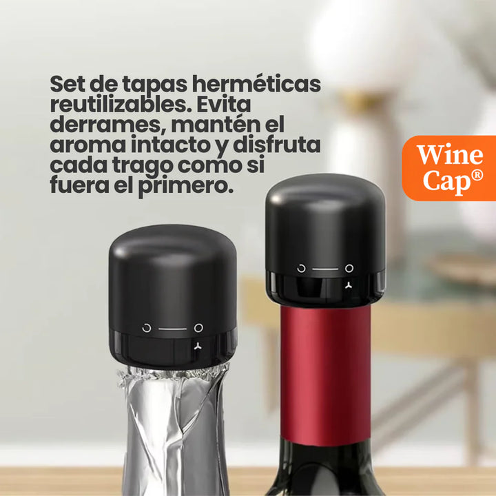 Tapon  Para Evitar Derrames y Conserva el Sabor del Vino LLEVA 2