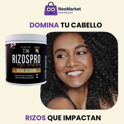 Crema rizadora RizosPro: brillo, control y suavidad