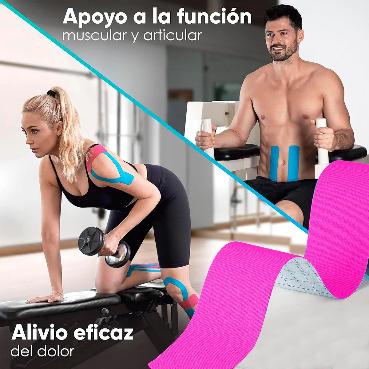 Dile adiós al dolor y evitá lesiones con la cinta kinesiológica más confiable
