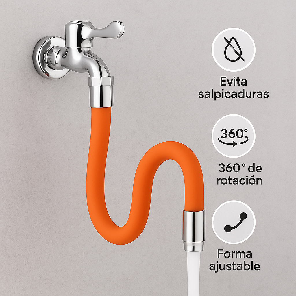 Grifo Flexible 360°: Comodidad, Limpieza Y Eficiencia En Un Solo Giro