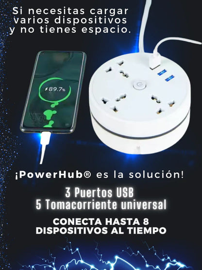 ¡Di adiós a los cables enredados! Descubre el multitoma enrollable definitivo.