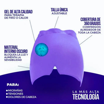 Gorro Terapéutico Alivio Instantáneo para la Migraña !Paga 1 Lleva 2¡