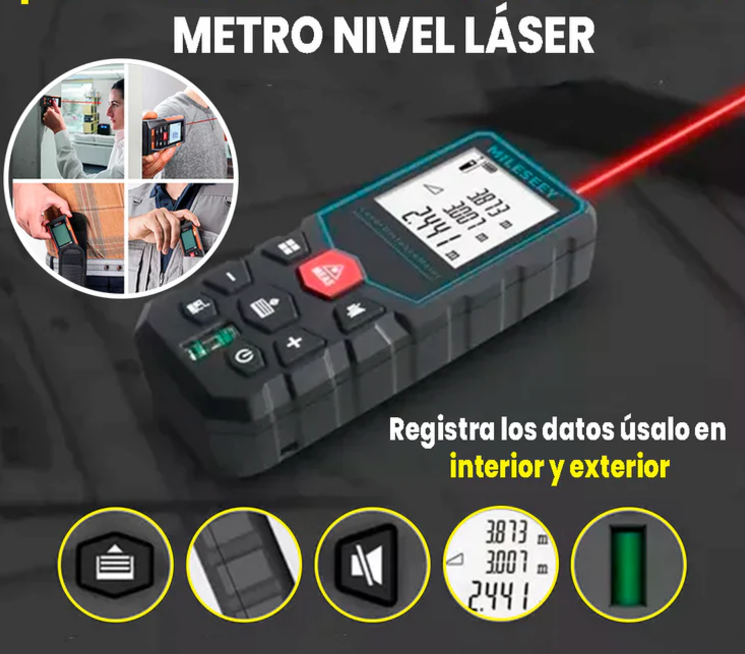 Alcanza la Perfección en Cada Medida con Nuestro Metro Nivel Láser