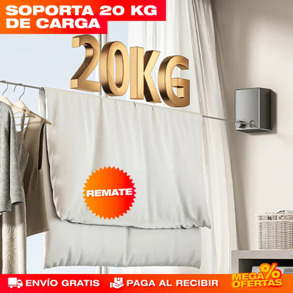 ¡Tendedero Retráctil que Soporta Hasta 20 kg y Llega a 4.0 Metros!