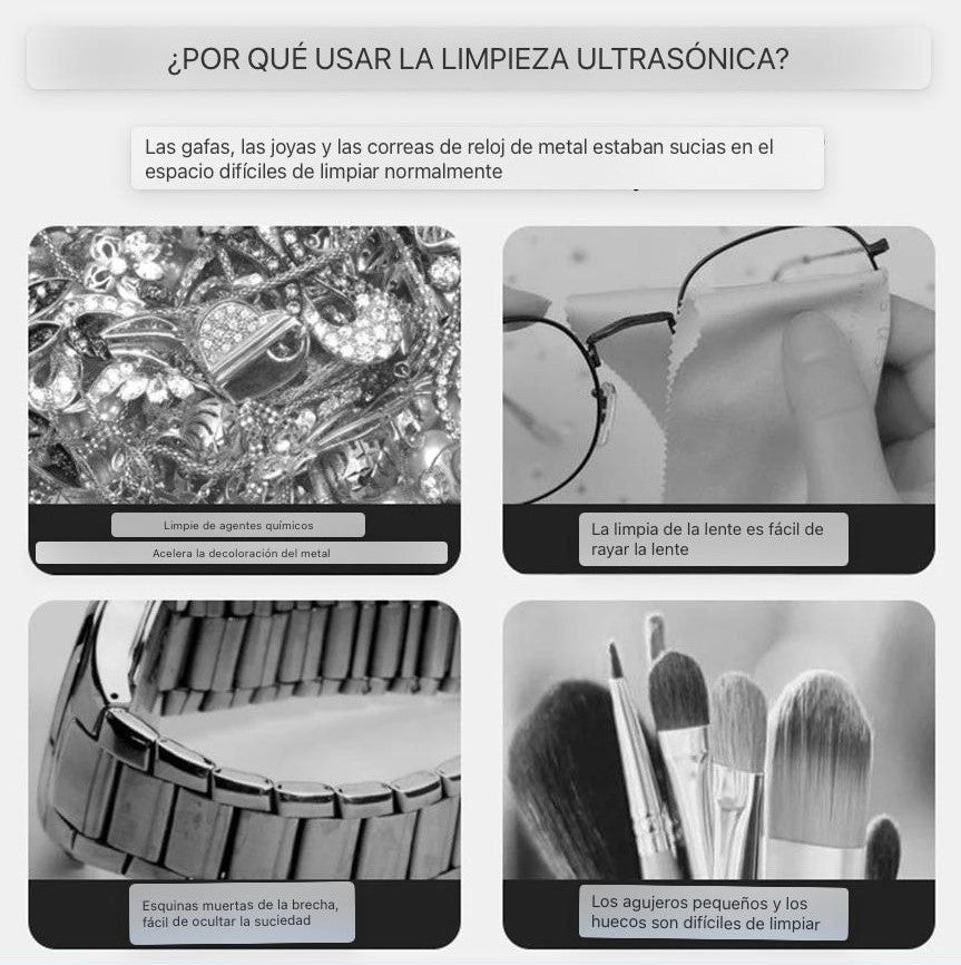 Limpieza Profunda, Resultados Asombrosos: Descubre el Poder Ultrasónico con tus accesorios
