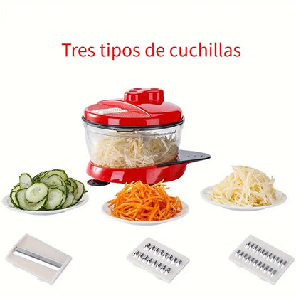 Corta, ralla y pica en segundos con una sola herramienta