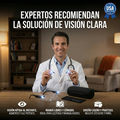 VIZMAXX – Luz LED + aumento para leer cómodo donde sea