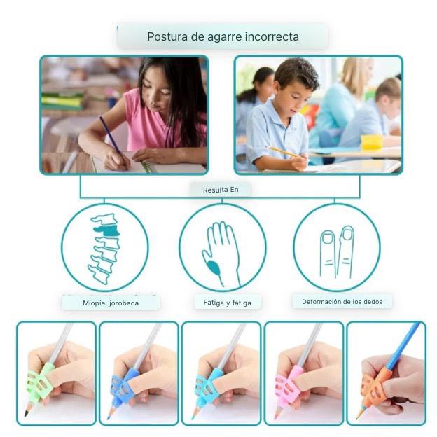 Escribe con precisión con este increíble adaptador para agarre de lápices !