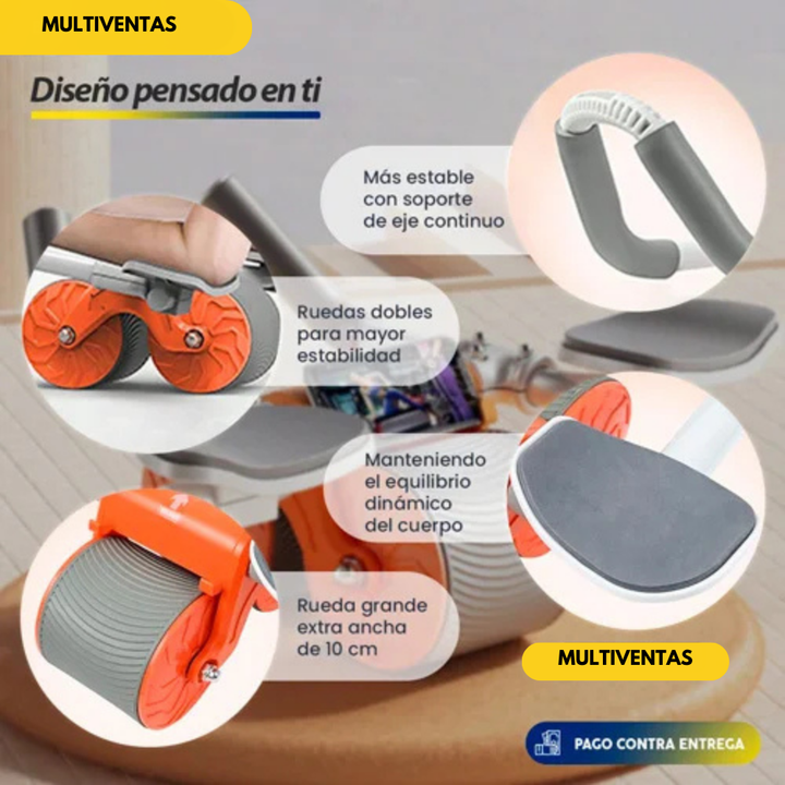 Soporte abdominal + kit 5 bandas y tonificador de pechos GRATIS