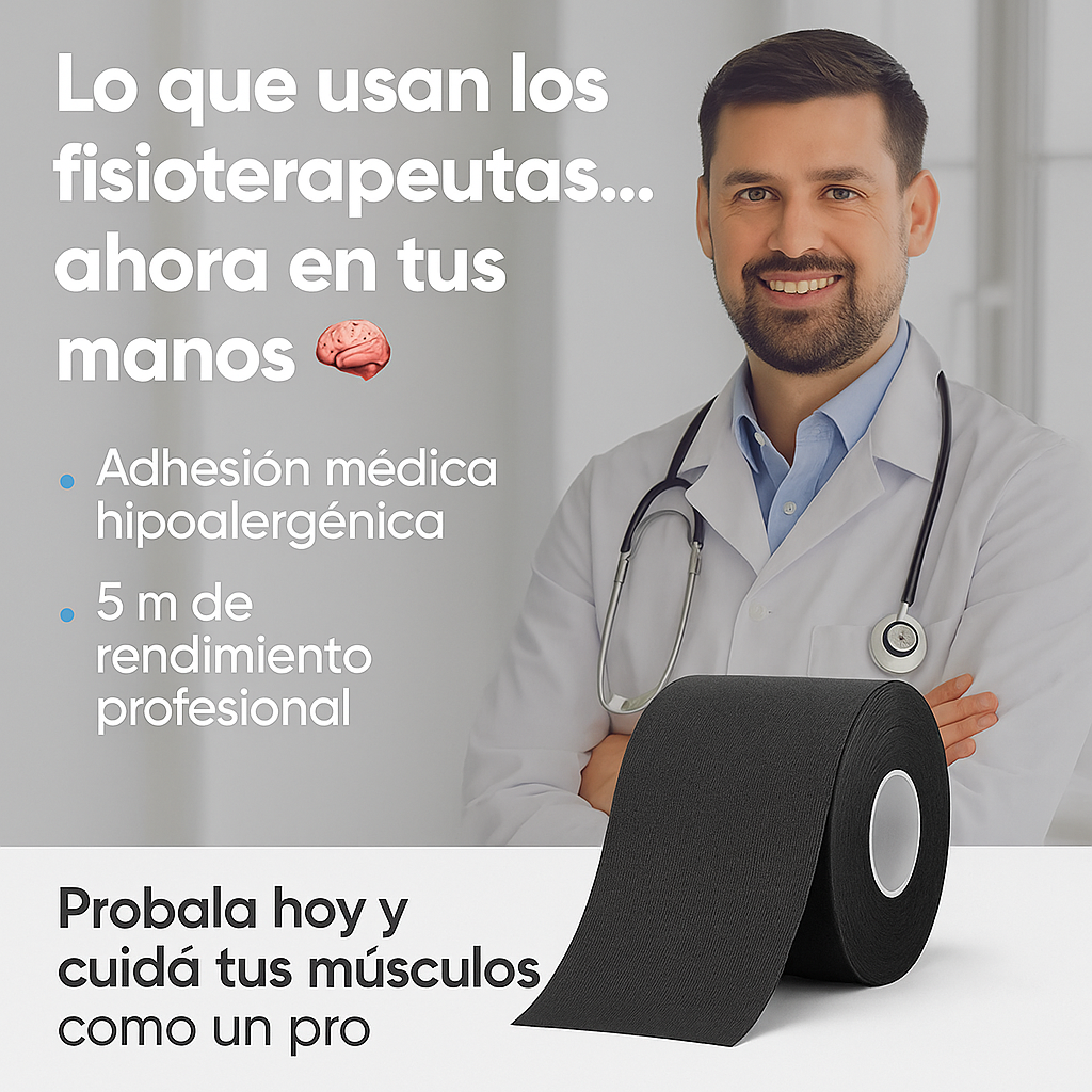Dile adiós al dolor y evitá lesiones con la cinta kinesiológica más confiable