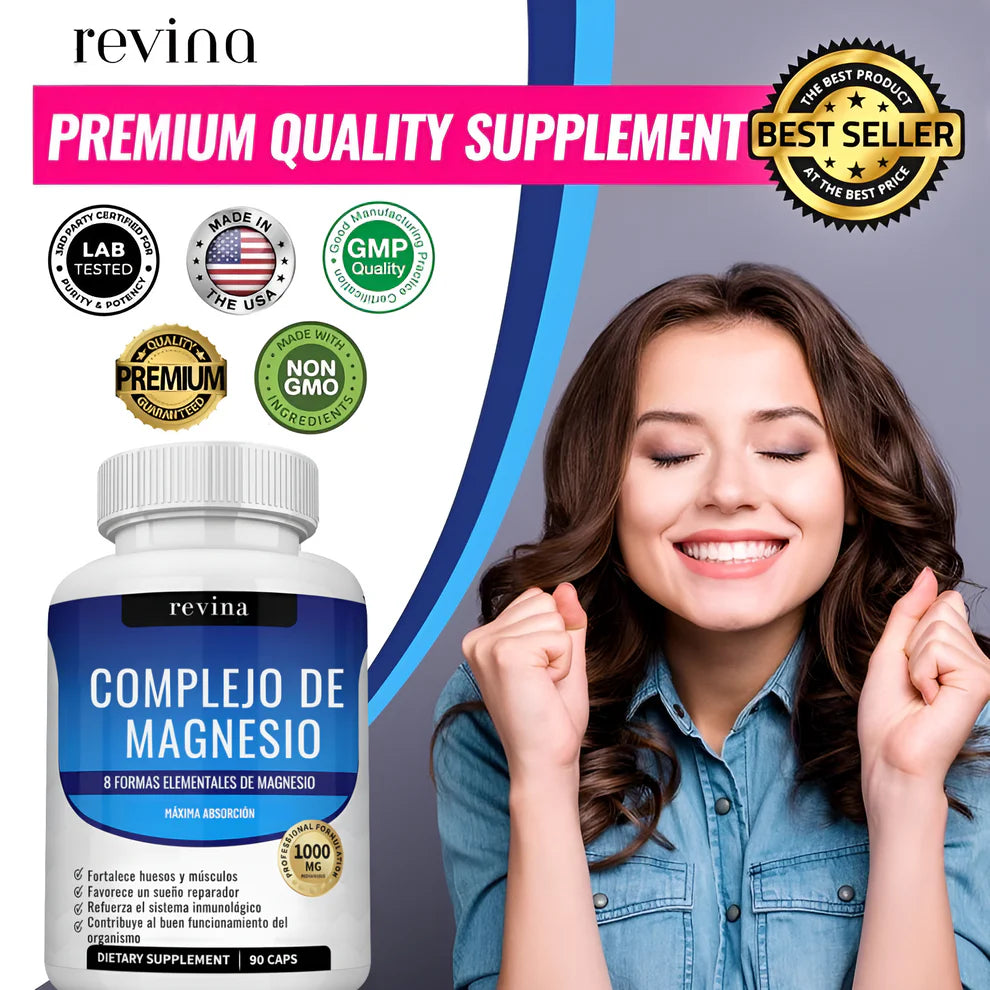 Magnesio Revina: el equilibrio para tu cuerpo 8 Magnesios en 1