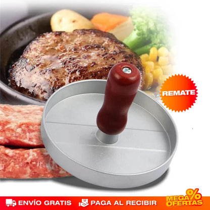 ¡Prepara hamburguesas perfectas en segundos con nuestro molde manual!