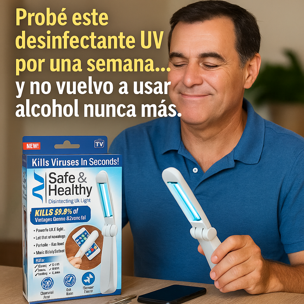 El desinfectante UV más viral de EE.UU… ¡Ahora al alcance de tu mano!