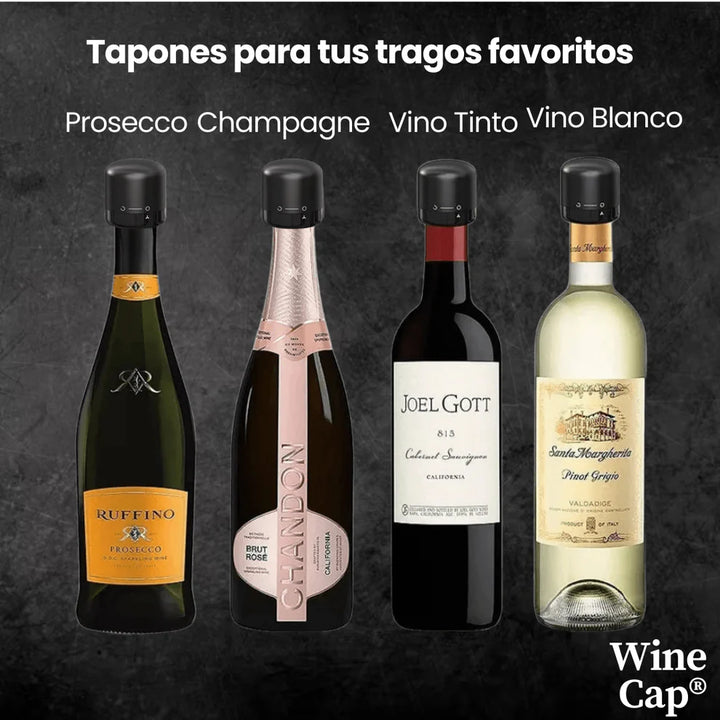 Tapon  Para Evitar Derrames y Conserva el Sabor del Vino LLEVA 2